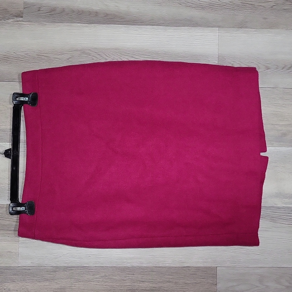 J Crew Womens 8 Magenta Wool Tweed Pencil Skirt Lined Professional‎ Business